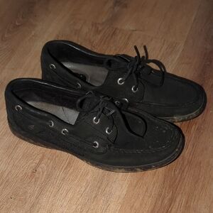 Men's Black Boat Shoes - Unbranded Casual Deck Loafers